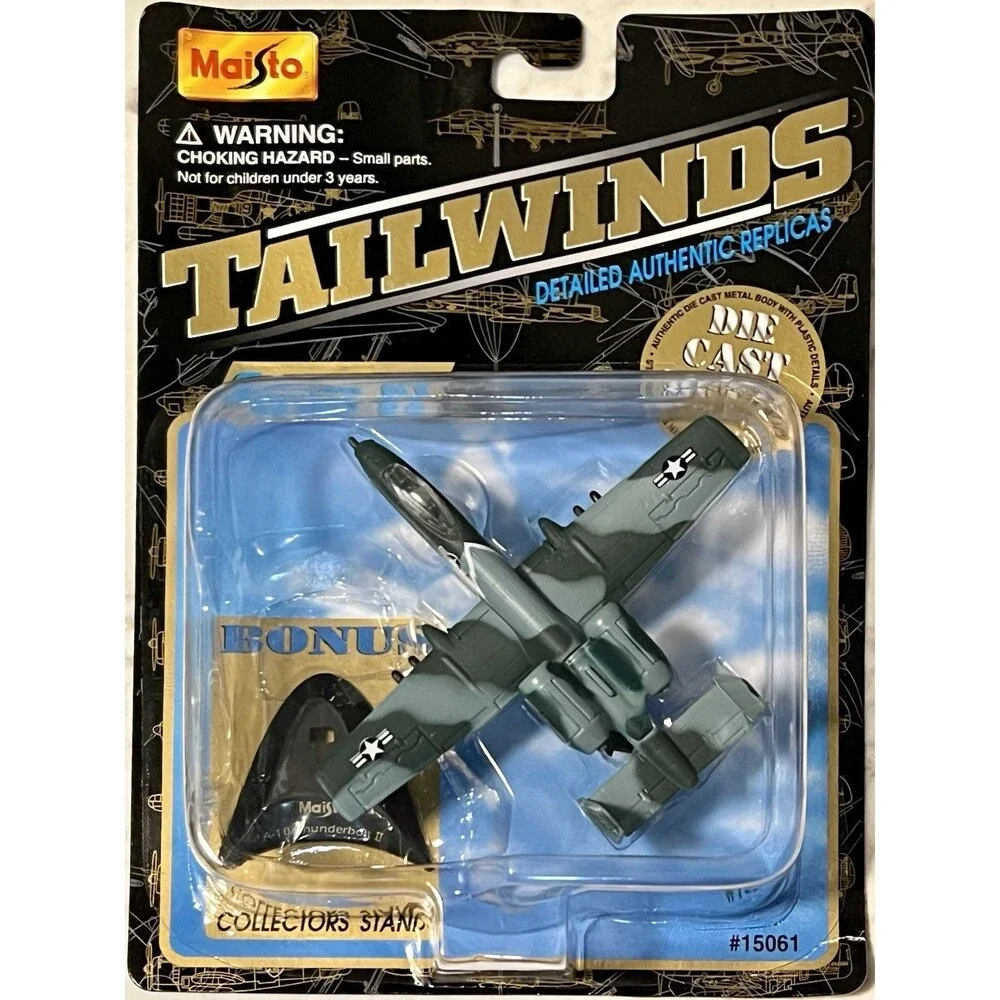 VINTAGE 1998 MAISTO TAILWINDS DIECAST A-10 THUNDERBOLT I WARTHOG